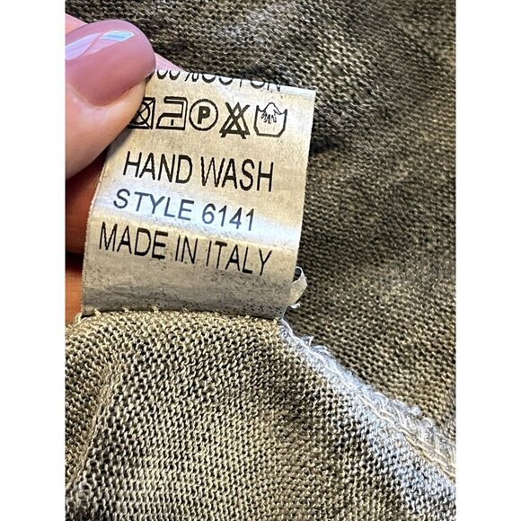 SCANDAL ITALY top tunic grey/ white open back flowy sexy size s made in Italy - Picture 5 of 6